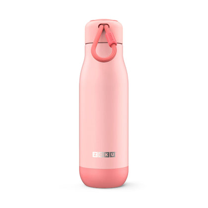 Zoku 18oz Stainless Steel Powder Coated Bottle - Coral