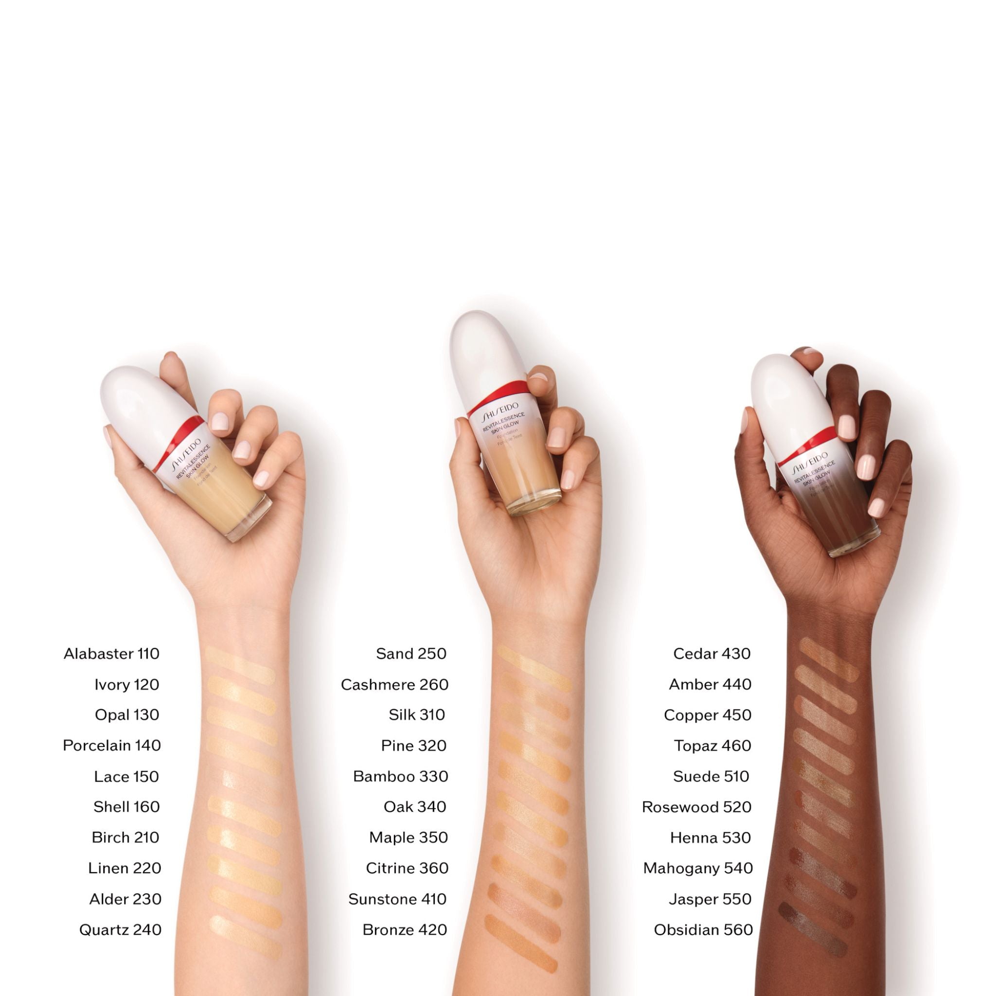 Shiseido Makeup RevitalEssence Skin Glow Foundation in 520 Rosewood (30ml)