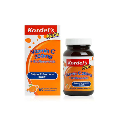 Kordel's Kid's Vitamin C 250mg + Bioflavonoids (Chewable Tablets)