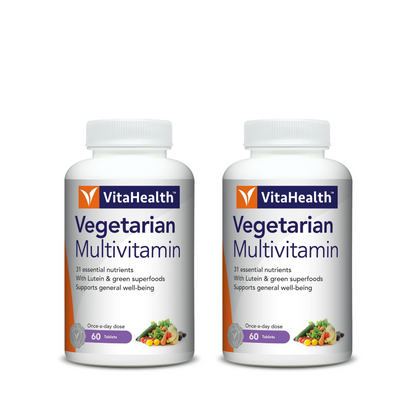 VitaHealth Vegetarian Multivitamin (Twin Pack) - 2 x 60 Tablets